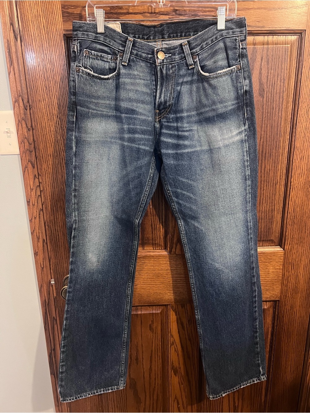 Hollister Faded Blue Straight-Leg Jeans